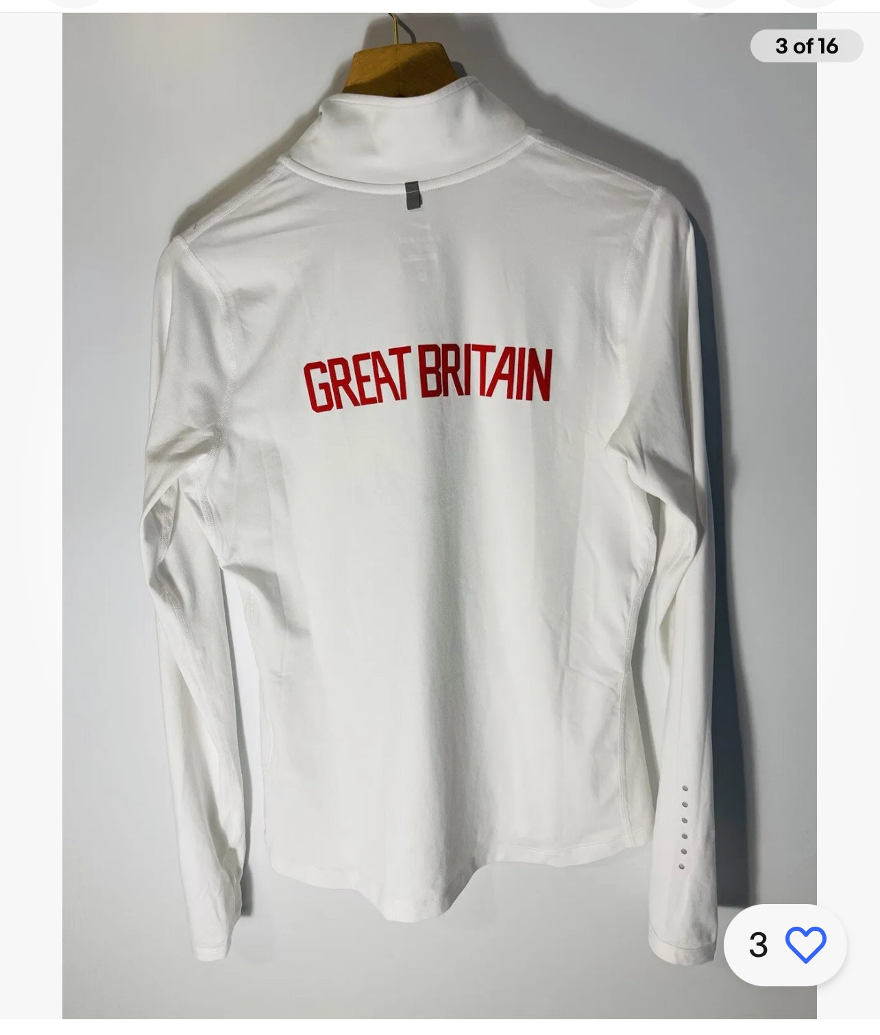 Mens GB Dri Fit long sleeve tee shirt